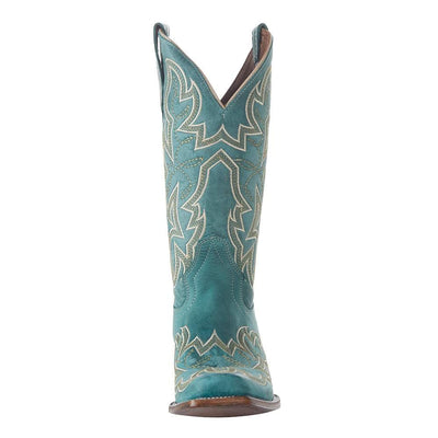 Corral Boots Women`s Turquoise Embroidered 12" Boot Turquoise 8.5 B
