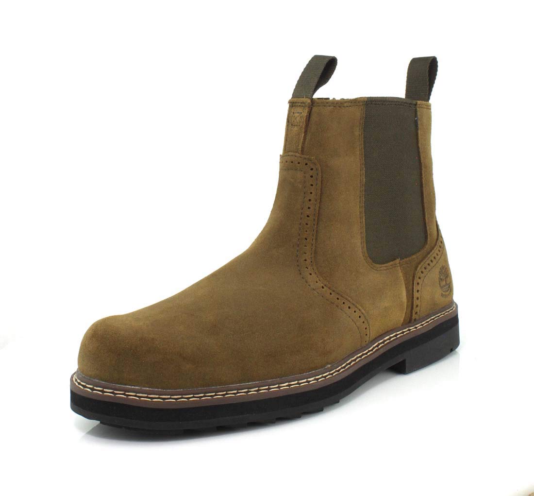 Timberland mens Pull-on Chelsea Boot, Olive, 9 US