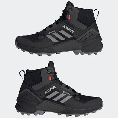 adidas Terrex Swift R3 Mid Gore-TEX Hiking Shoes Men's, Black, Size 14