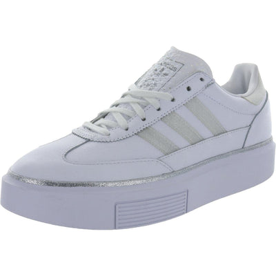 adidas Originals Women's Sleek Super 72 Leather Casual Fashion Sneakers, White, 8