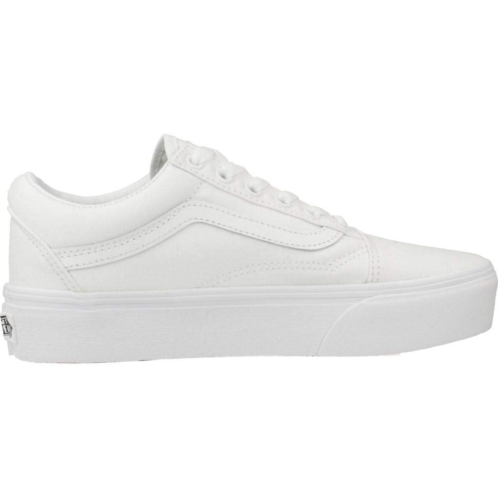 Vans Mens Old Skool Platform True White Size 4