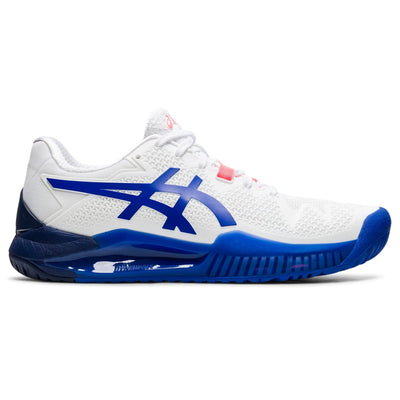 ASICS Gel-Resolution 8 White/Lapis Lazuli Blue 8.5 D - Wide