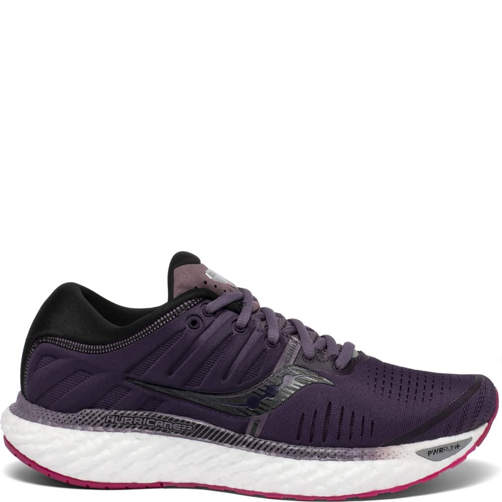 Saucony Women's Hurricane 22, Dusk/Berry, 7.5 Medium