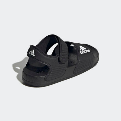 adidas Adilette Sandals, Core Black/White/Core Black, 4 US Unisex Big Kid