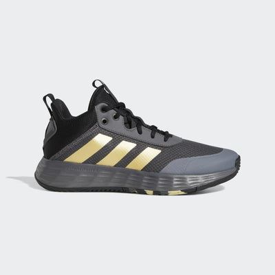 adidas Men's Ownthegame Basketball Shoe 10 Grey Five/Matte Gold/Core Black