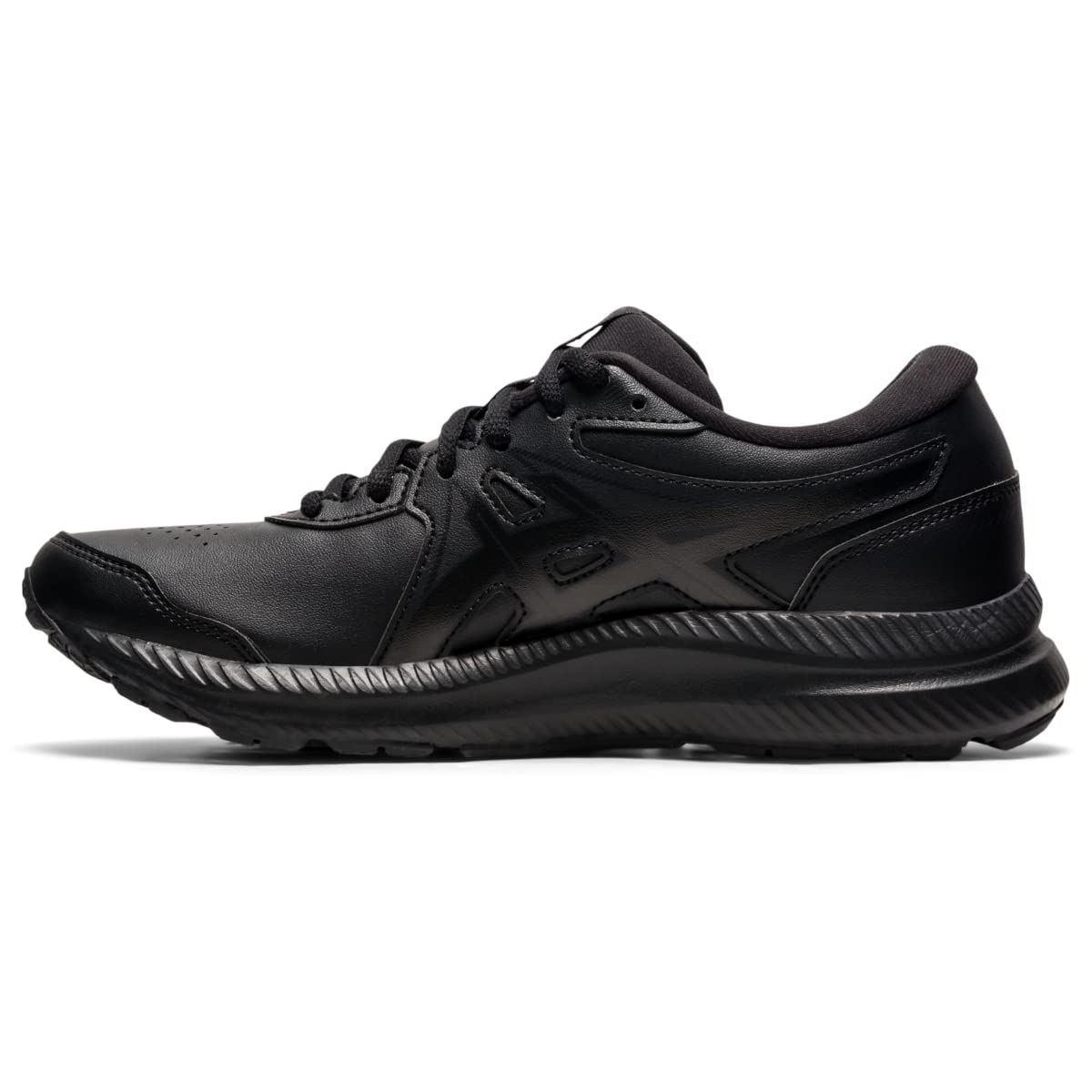 ASICS Women's Gel-Contend SL Walking Shoes, 10.5, Black/Black