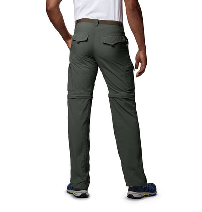 Columbia Men's Silver Ridge Convertible Pant, Breathable, UPF 50 Sun Protection, Gravel, 36x28