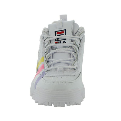 Fila Disruptor II Stripe Women's Sneaker 9.5 B(M) US White-Cotton Candy-Blue