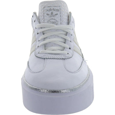 adidas Originals Women's Sleek Super 72 Leather Casual Fashion Sneakers, White, 8