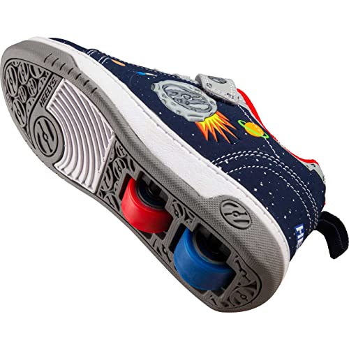 HEELYS Boy's Dual Up x2 (Little Kid/Big Kid) Navy/Gray/Multi Space 12 Little Kid M