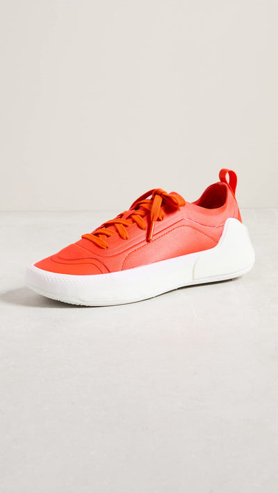 adidas by Stella McCartney Women's Asmc Treino Sneakers, Actora/Actora/Whtvap, Red, Orange, 8.5 Medium US