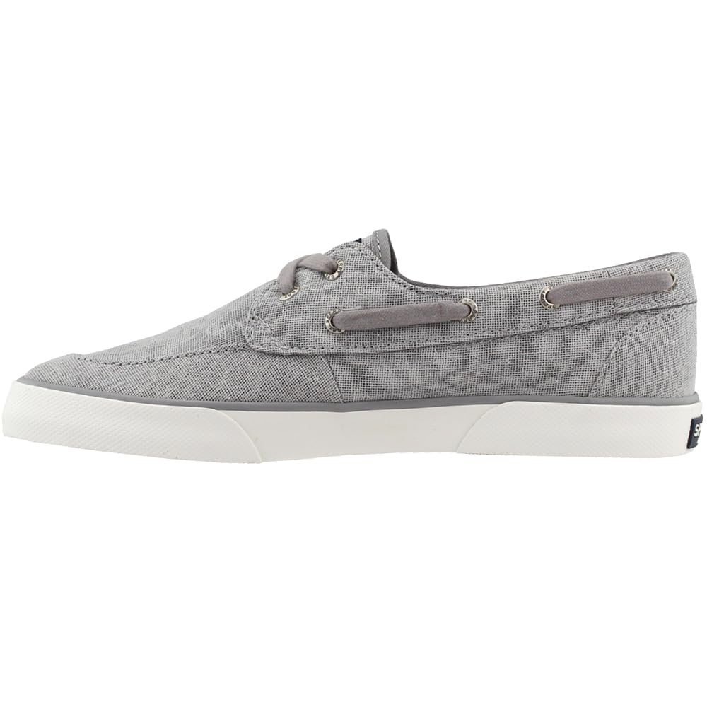 Sperry Womens Pier Boat Sparkle Canvas Slip On Sneakers Shoes Casual - Grey - Size 7 B