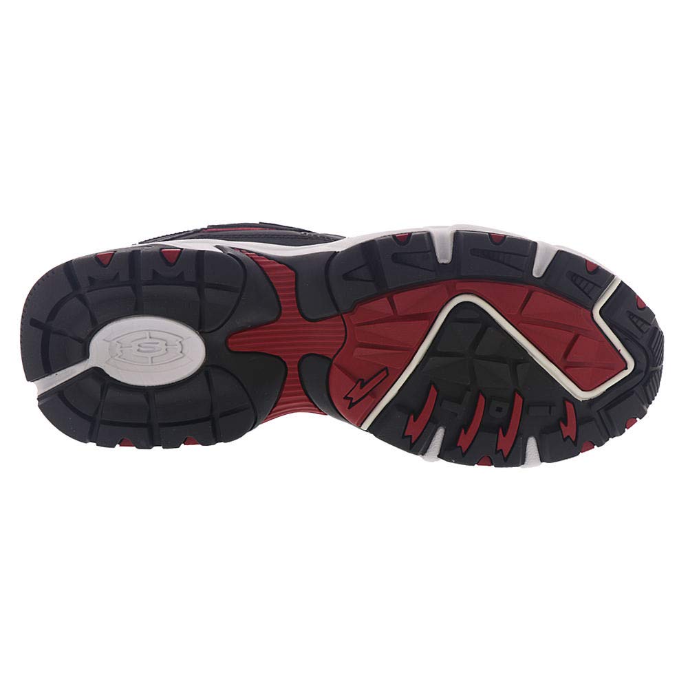 Skechers Stamina Cutback Mens Sneakers Black/Red 10 EW