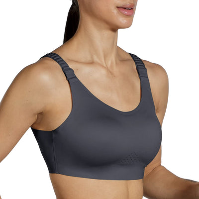 Brooks Women's Scoopback 2.0 Sports Bra for High Impact Running, Workouts & Sports with Maximum Support - Asphalt - 40DDE