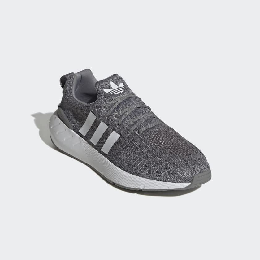 adidas Men's Swift Run 22 Sneaker, Grey/White/Grey, 11