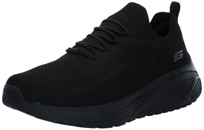 Skechers Women's Sparrow 2.0 allegiance Crew Sneaker 7.5 Black/Black