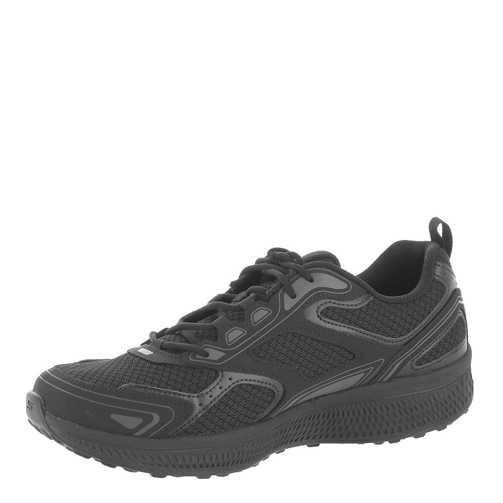 Skechers Men's GOrun Consistent-Athletic Workout Running Walking Shoe Sneaker with Air Cooled Foam, Black/Charcoal, 11.5 X-Wide