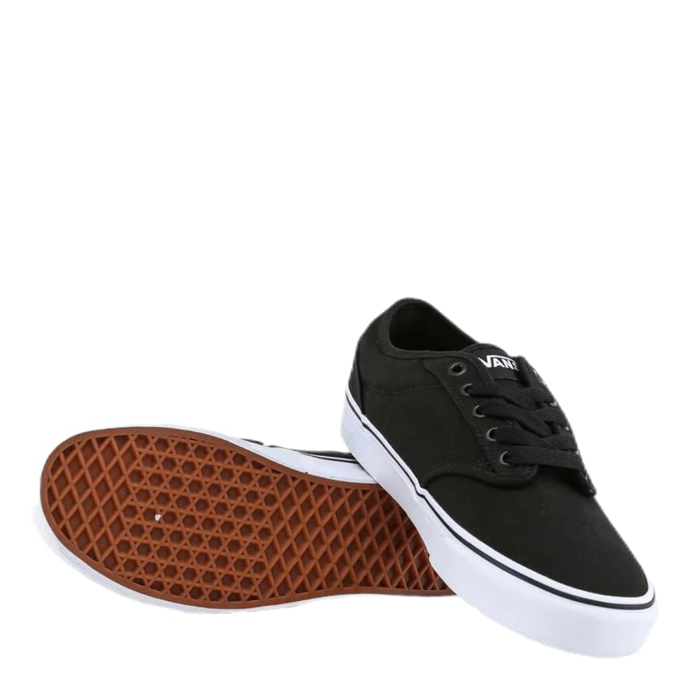 Vans Men's Atwood Sneaker, Canvas Black/White, 8 M US