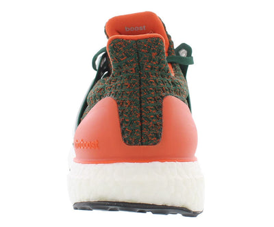 adidas Ultraboost Men's Shoes Dark Green/Cloud White/Collegiate Orange ee3702 (10.5 M US)