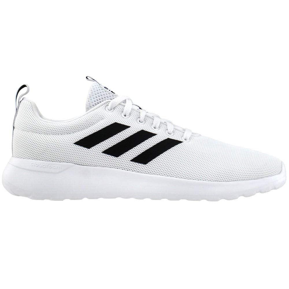 adidas Women's Lite Racer CLN Running Shoe, Footwear White/Black, 9.5 US