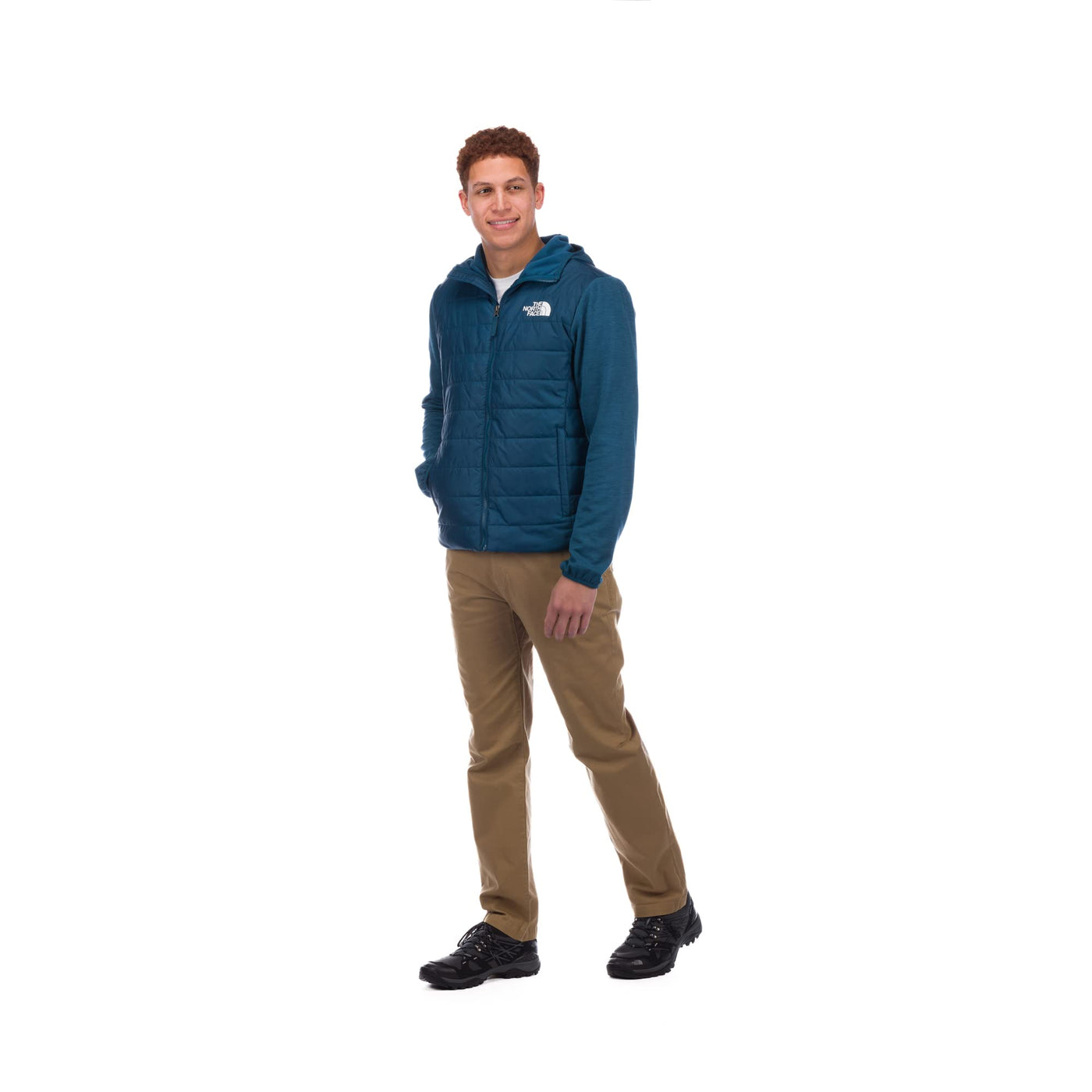 THE NORTH FACE Flare Hybrid Full Zip Mens Fleece Monterey Blue L