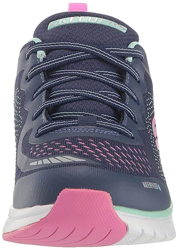 Skechers Kids Ultra Groove-Miss Hydro Sneaker, Navy/Multi, 4 US Unisex Big Kid