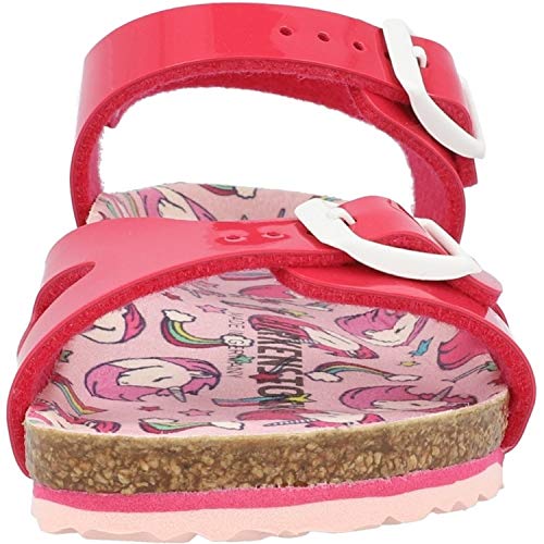 Birkenstock Girl's Sandal, Fuchsia Tulip Unicorn, 32 EU Étroit