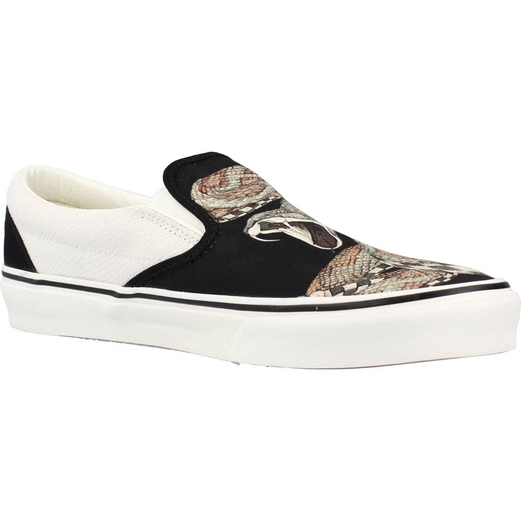 Vans Men's Classic Slip On, (Desert) Snake/Black, Size 6.5