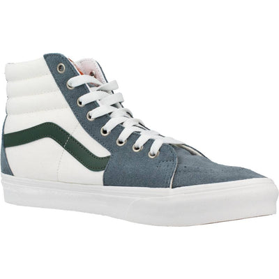 Vans UA SK8-Hi Varsity Canvas Blue/Green, Men US Size 9