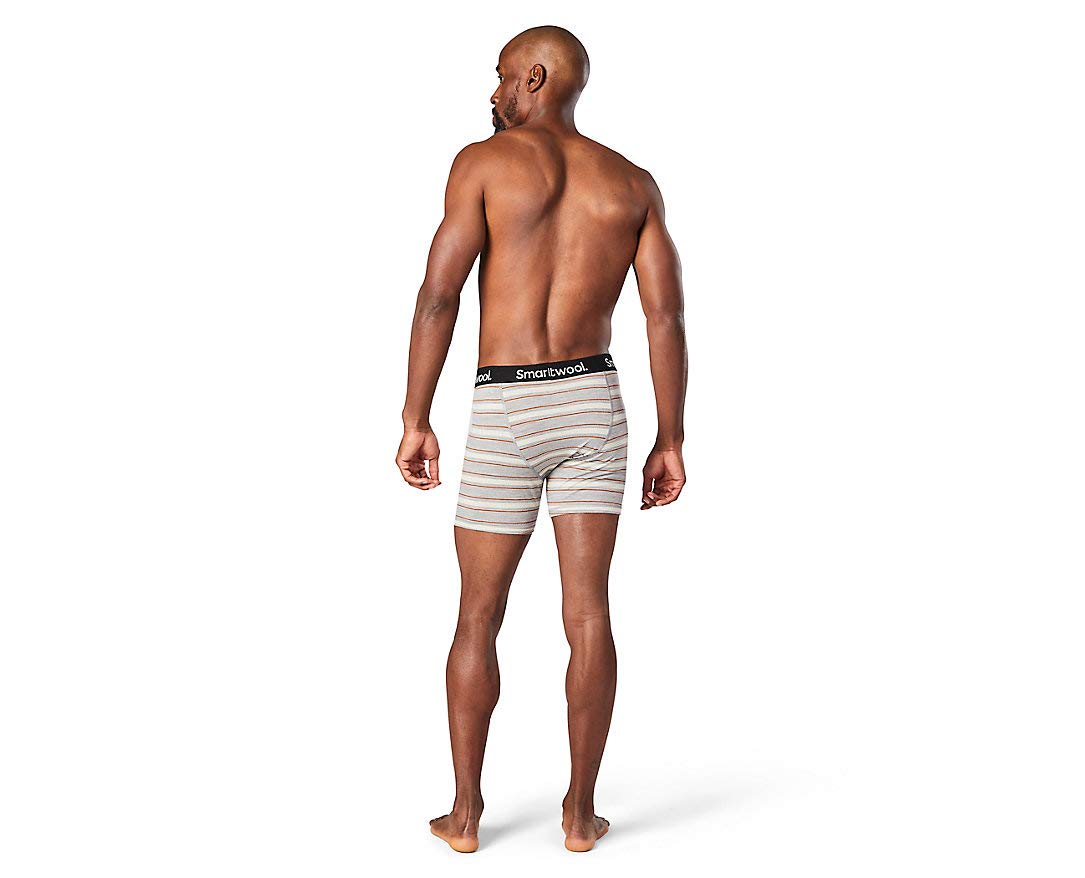 Smartwool Merino 150 Boxer Brief Light Gray Heather Stripe MD