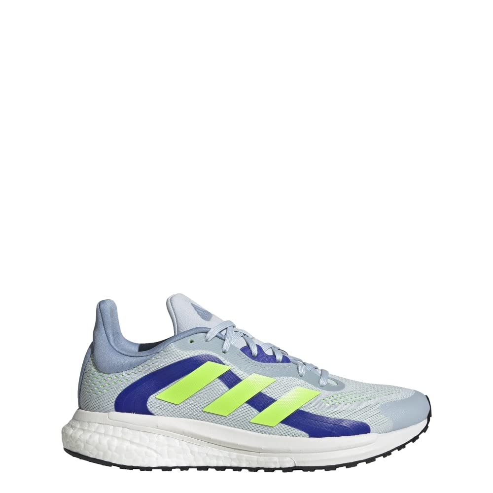 adidas Women's Solar Glide 4 St Running Shoe 7.5 Halo Blue/Signal Green/Sonic Ink