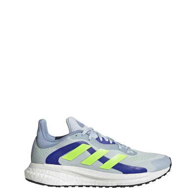 adidas Women's Solar Glide 4 St Running Shoe 7.5 Halo Blue/Signal Green/Sonic Ink