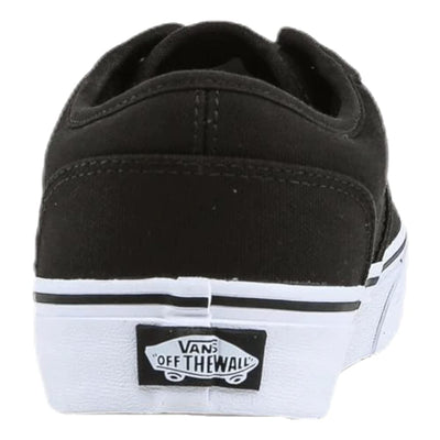 Vans Men's Atwood Sneaker, Canvas Black/White, 8 M US