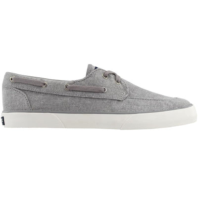 Sperry Womens Pier Boat Sparkle Canvas Slip On Sneakers Shoes Casual - Grey - Size 7 B