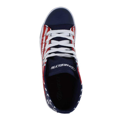 HEELYS Mens Hustle American Flag (Little Kid/Big Kid/Adult) 2Y Blue,red