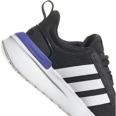 adidas Unisex-Child Racer TR21 Running Shoe, Black/White/Sonic Ink, 7 Big Kid