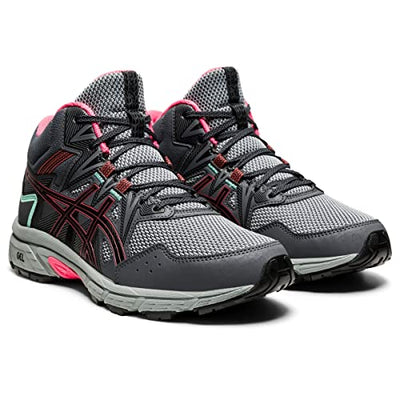 ASICS Women's Gel-Venture 8 Mid Top Running Shoes, 11, Carrier Grey/Dried Rose