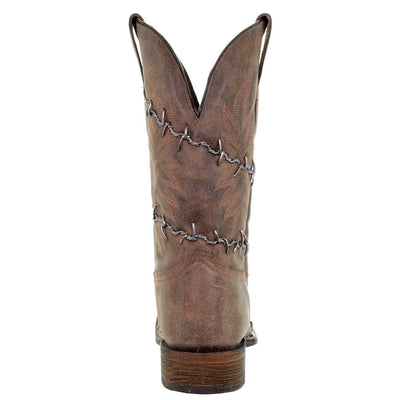 Corral Men's Barbed Wire Square Toe Boot A3532 (10 D(M) US) Brown