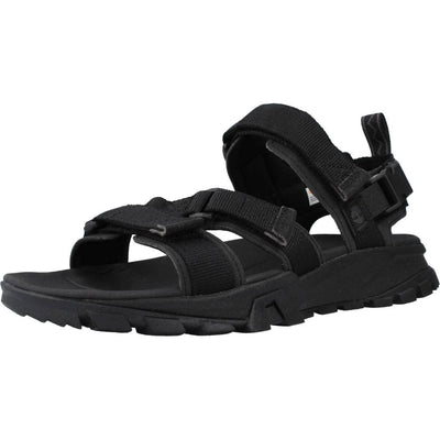 Timberland Men's Garrison Trail Webbing-Strap Sandal, Black/White, 12