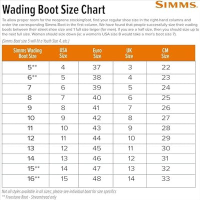 Simms Freestone Wading Boots for Men - Rugged Rubber Sole Fishing Shoes with Traction Control and Time-Tested Durability - Dark Olive - 16