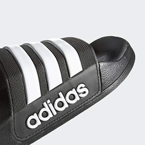 adidas Men's Adilette Shower Slides Black/White/White 5