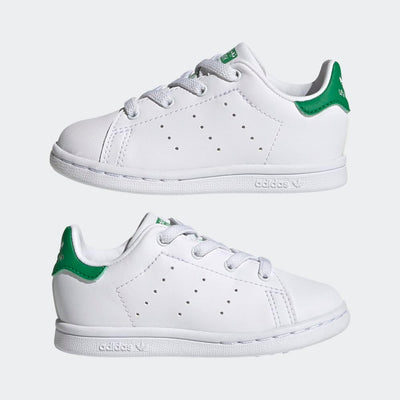 adidas Stan Smith (End Plastic Waste) Sneaker, Core White/White/Green, 1 US Unisex Little Kid