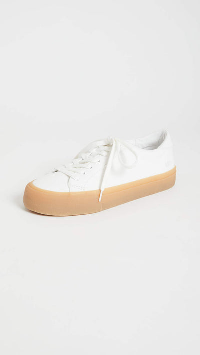 Madewell Sidewalk Low Top Sneakers Pale Parchment Canvas 9 M