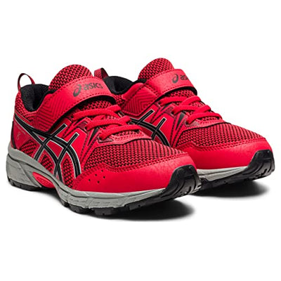 ASICS Kid's PRE Venture 8 Pre-School Running Shoes, K13, Electric RED/Black