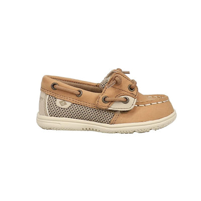 Sperry Unisex-Child Shoresider Jr Boat Shoe 10 Little Kid Linen/Oat