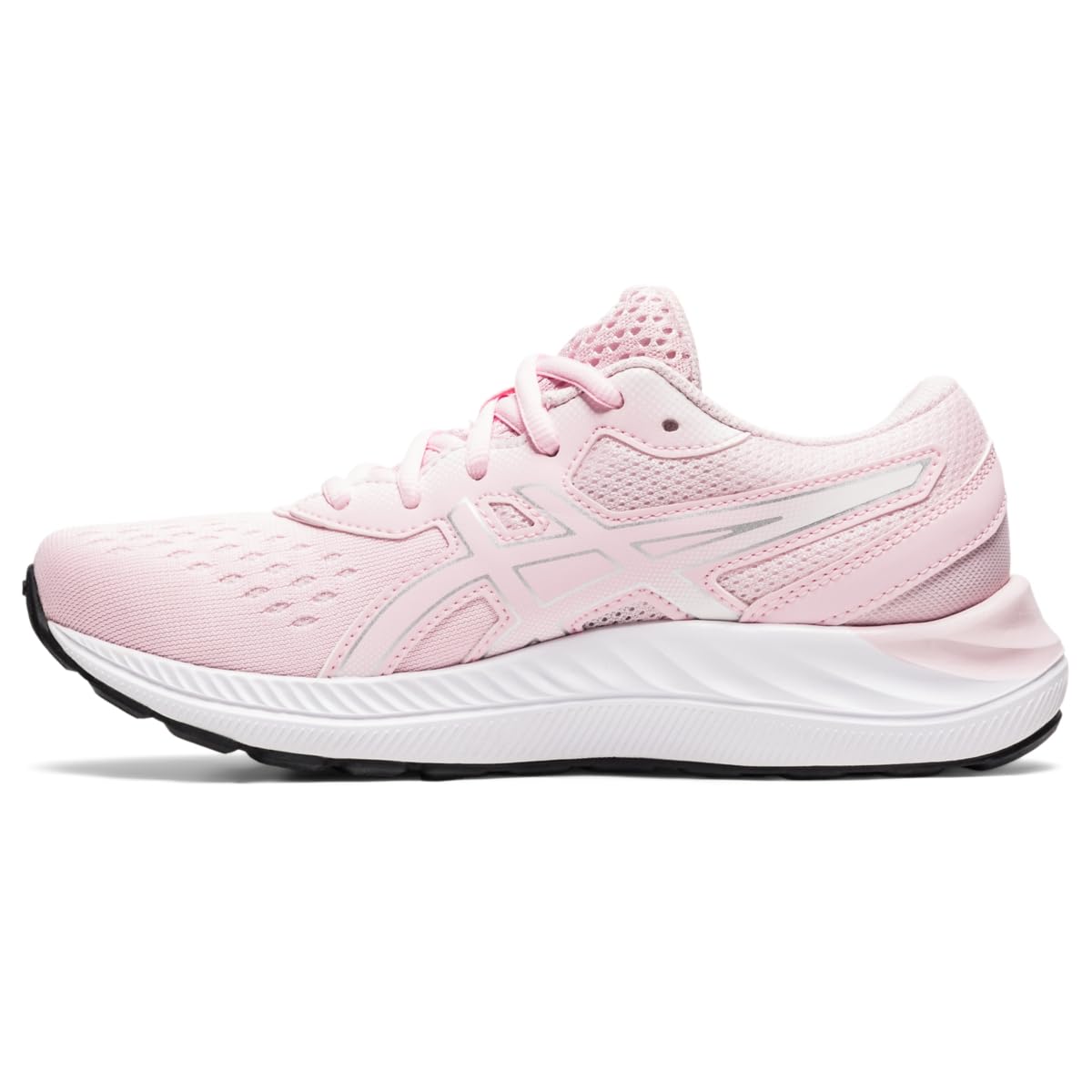 ASICS Girl's, Gel-Excite 8 Running Shoe - Little Kid & Big Kid Pink Silver 3 M