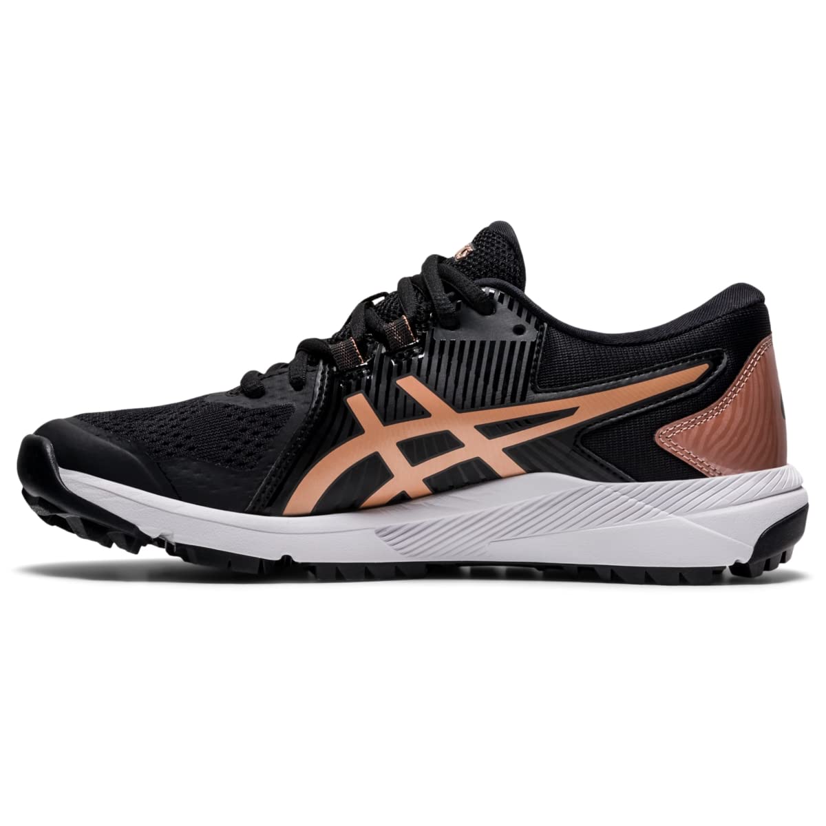 ASICS Women's GEL-Course Glide Golf Shoes, 8, BLACK/ROSE GOLD