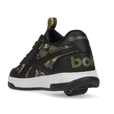 HEELYS Court Low Black/Cap Olive/Safari Men's 9 M