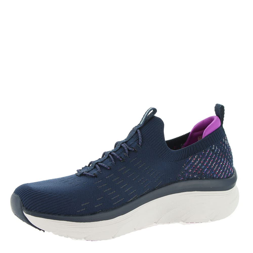 Skechers Women's D'lux Walker Star Stunner Sneaker 9.5 Navy