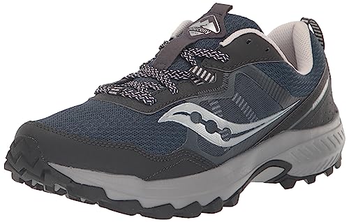 Saucony Men's Excursion TR16 Trail Running Shoe, Navy/Silver, 13 Wide